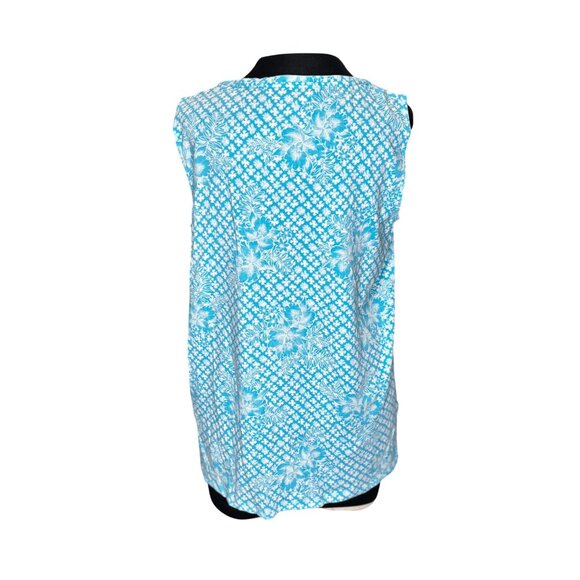 Lands End Womens Sleeveless Floral Top M - Picture 3 of 11